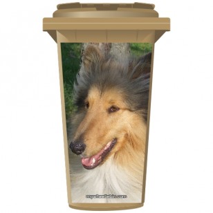 Lassie Collie Dog Wheelie Bin Sticker Panel